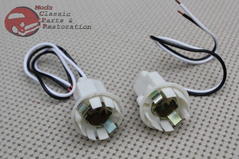 Dual Contact Bulb Socket Chevy/GM Light Sockets & Wiring Harness For Park, Backup, Brake, Tail & Turn Signal Lights Park Brake Backup Turn Signal Socket - Foto 14